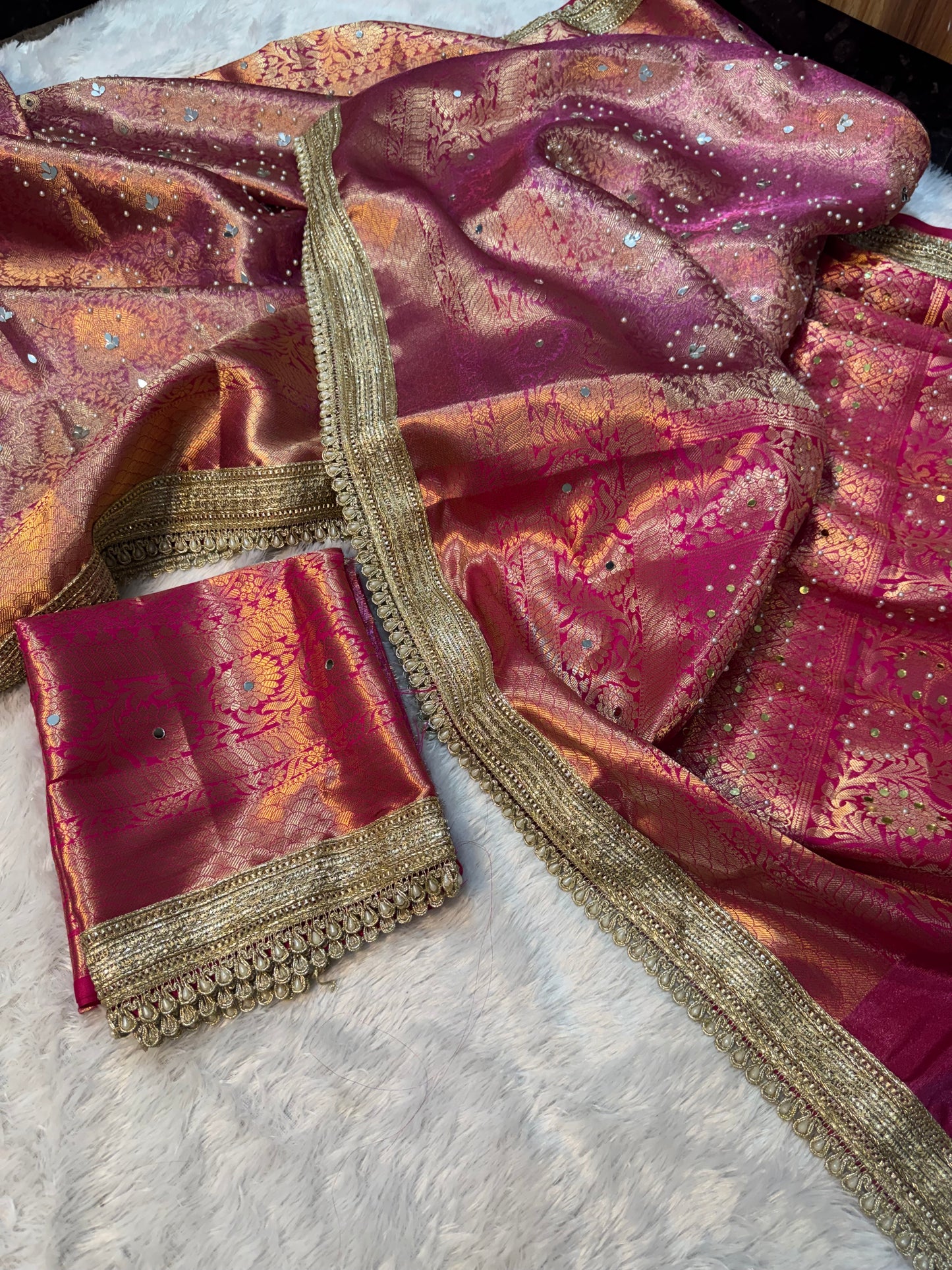Kanjiwaram handwork saree