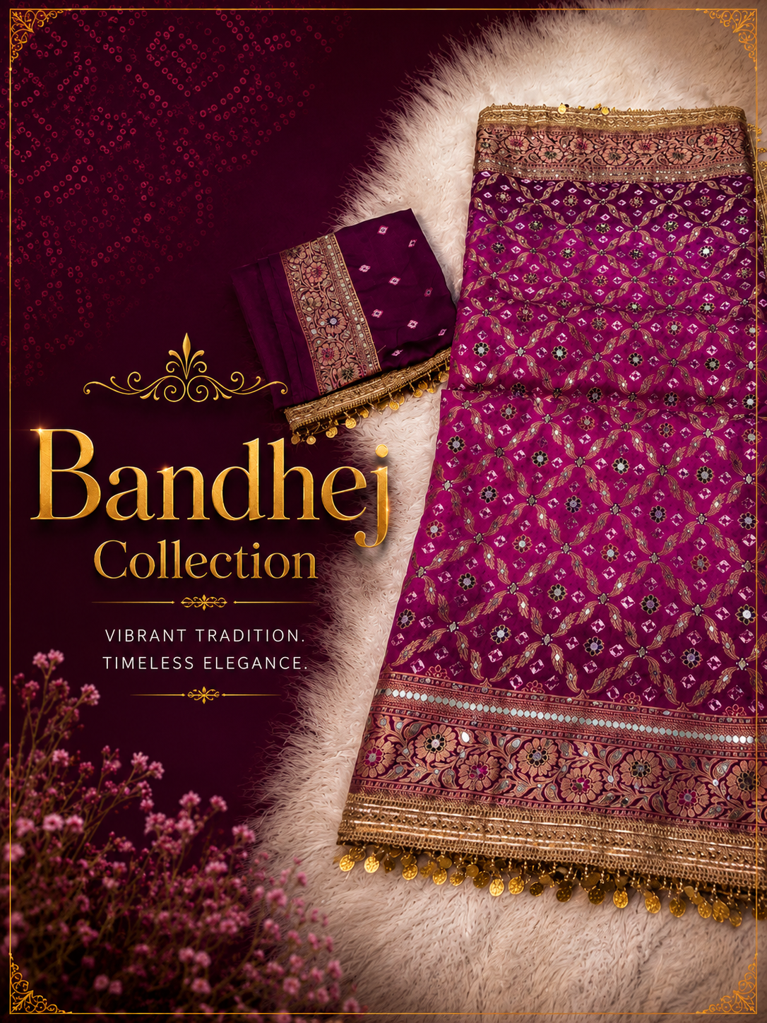 Bandhej Saree