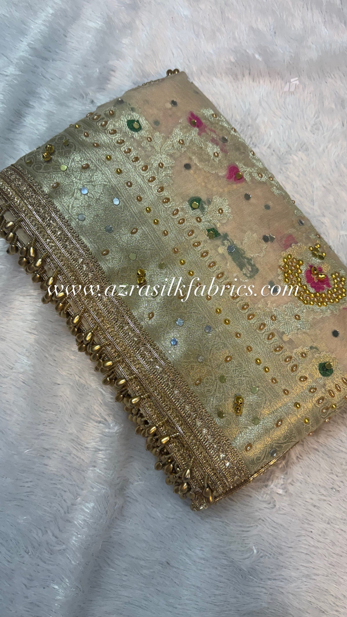 Ghunghroo X Banarasi khaddi georgette silk saree🫶🏻😍