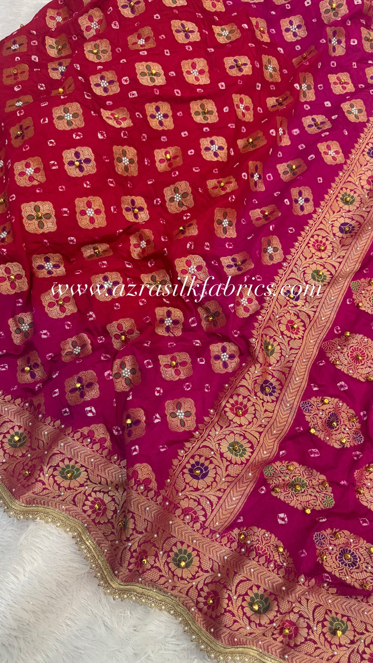 Ghunghroo X BANDHANI georgette silk