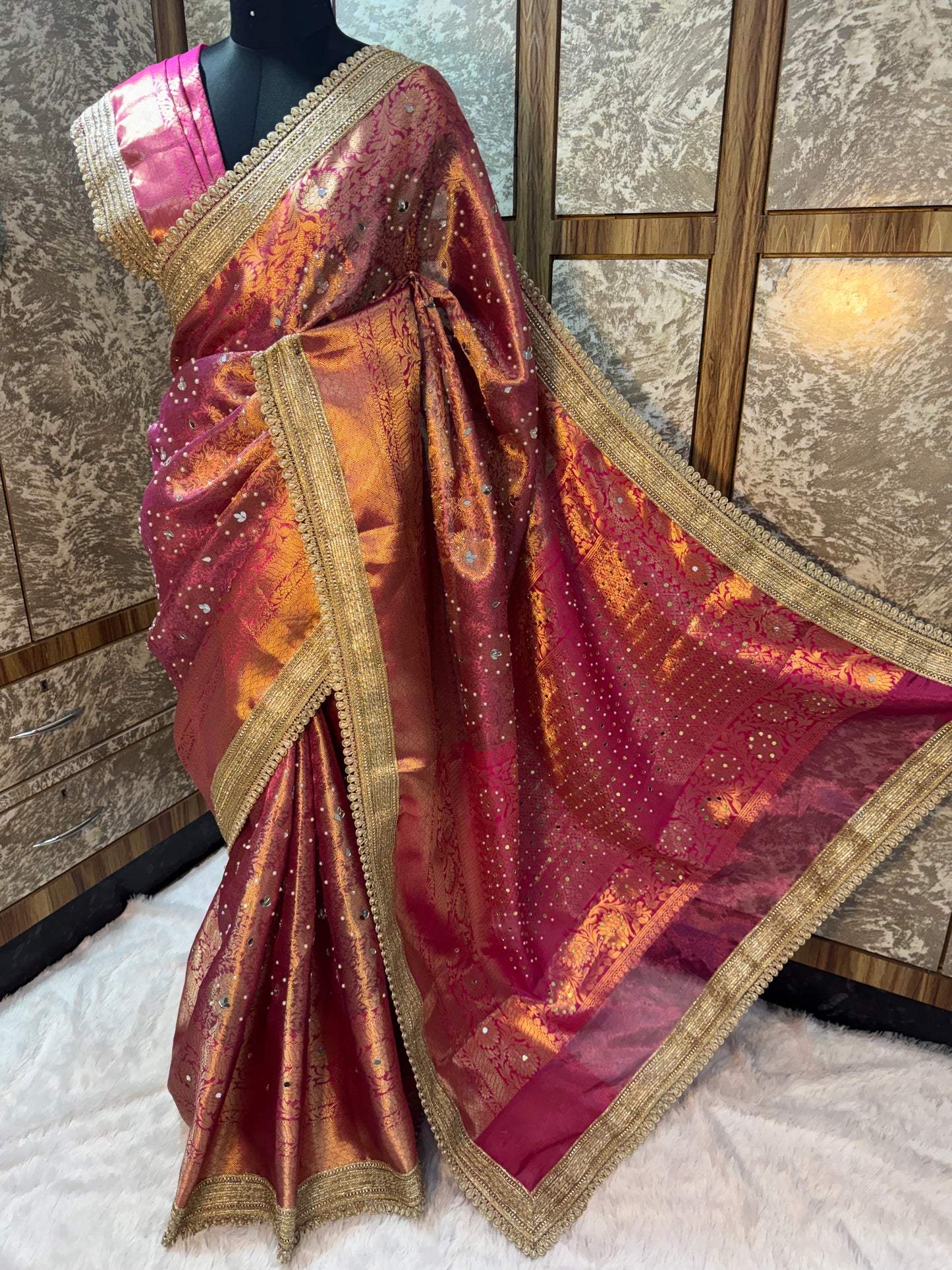 Kanjiwaram handwork saree
