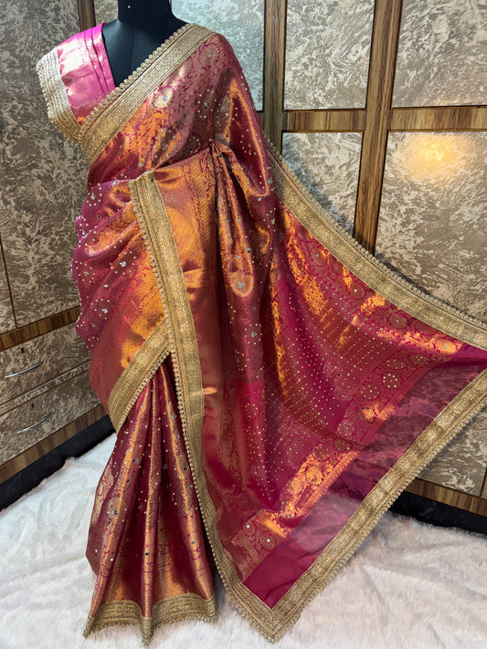 Kanjiwaram handwork saree