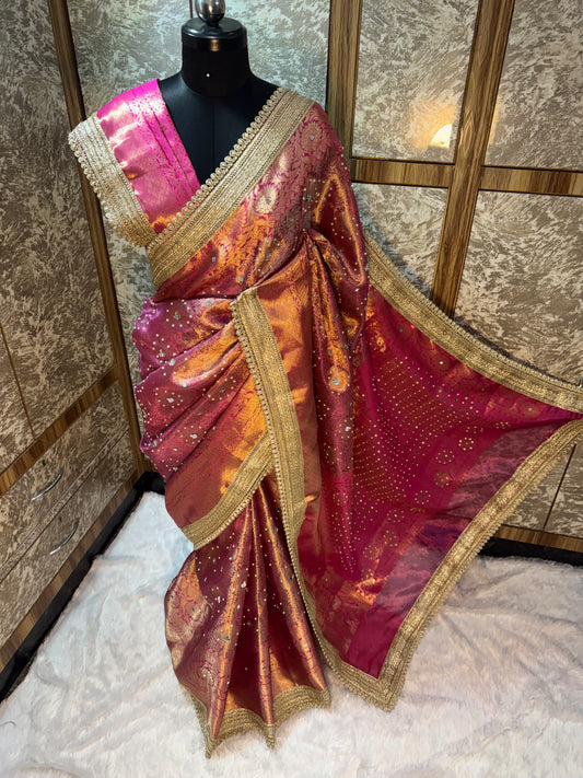 Kanjiwaram handwork saree