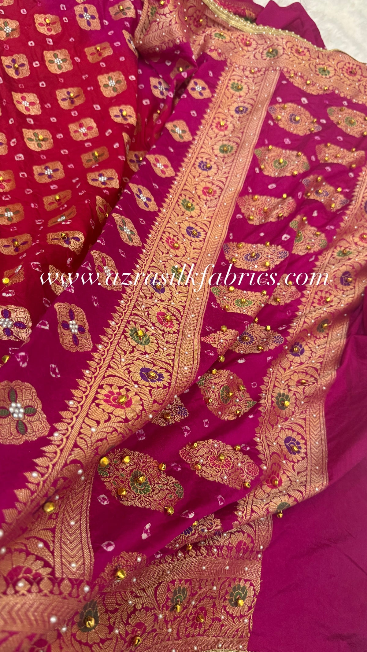 Ghunghroo X BANDHANI georgette silk