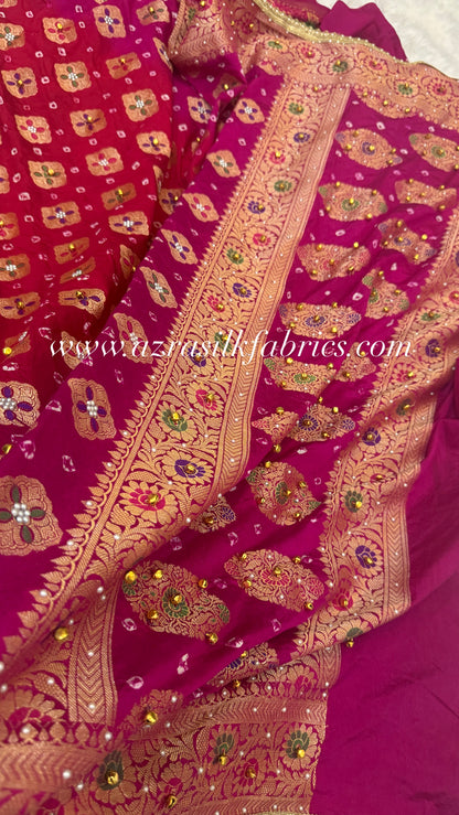 Ghunghroo X BANDHANI georgette silk