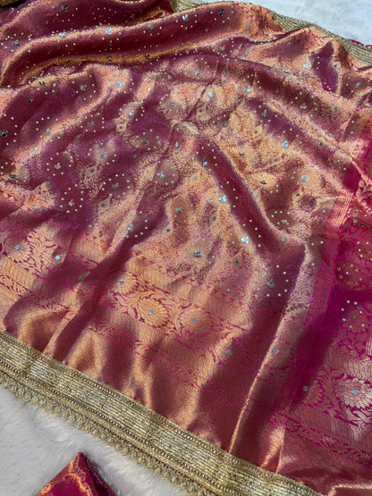 Kanjiwaram handwork saree