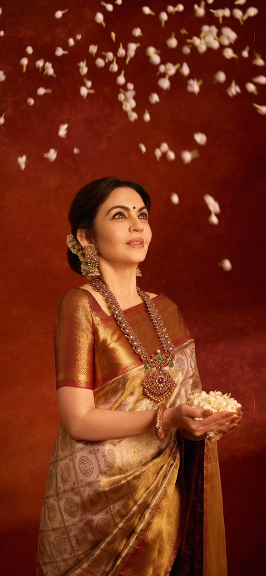 CELEBRITY INSPIRED ROYAL KANJIWARAM SILK SAREE
