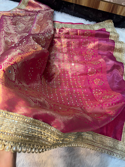 Kanjiwaram handwork saree