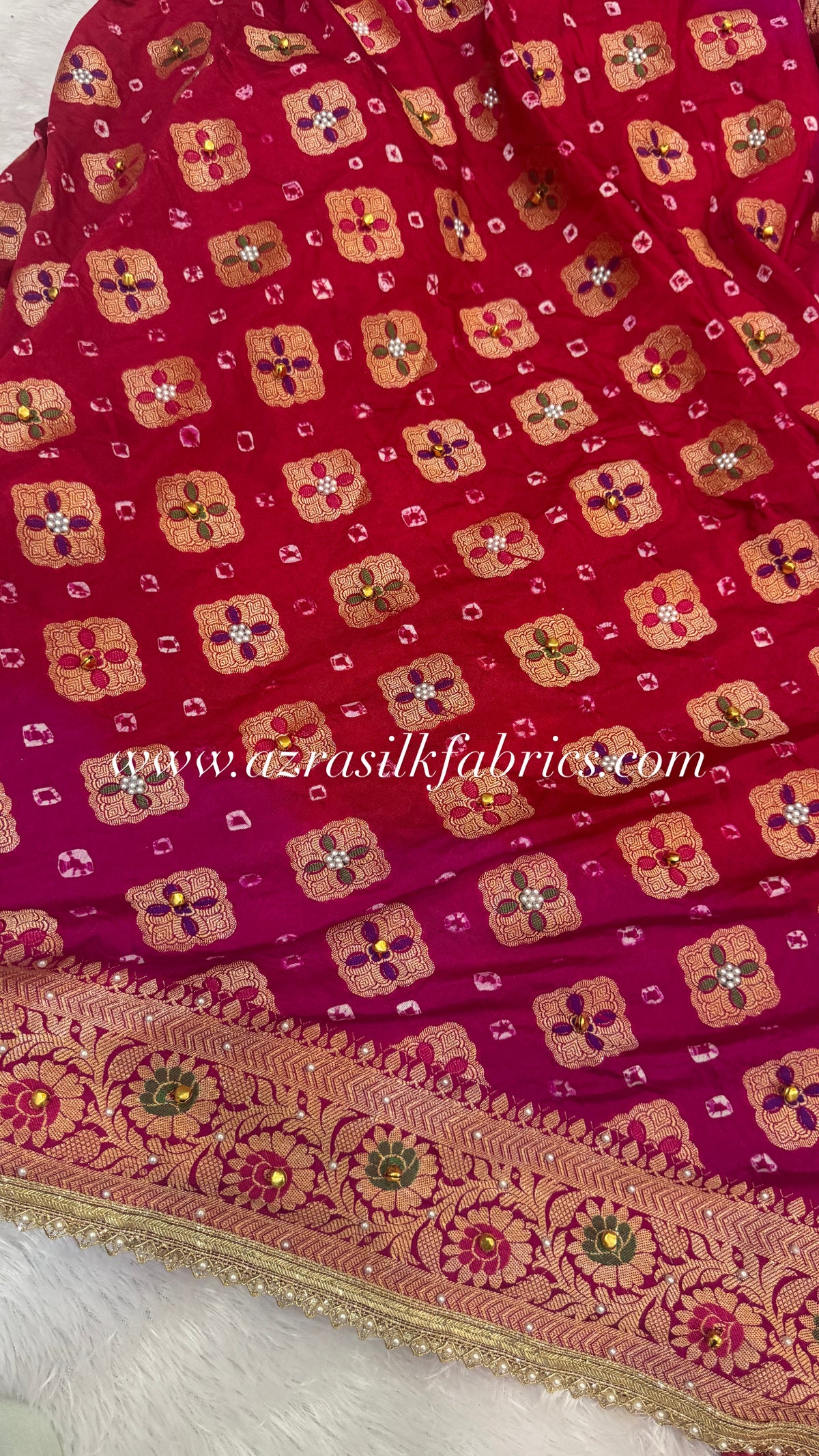 Ghunghroo X BANDHANI georgette silk