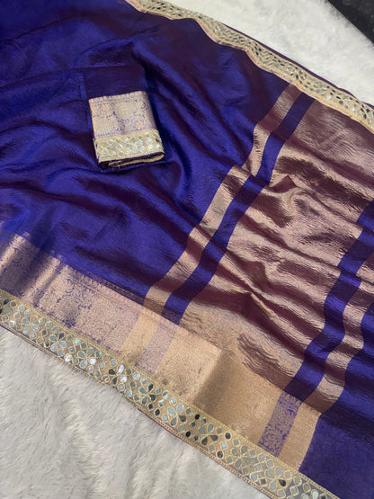 NEEL SHIMMER CRUSHED TISSUE SILK