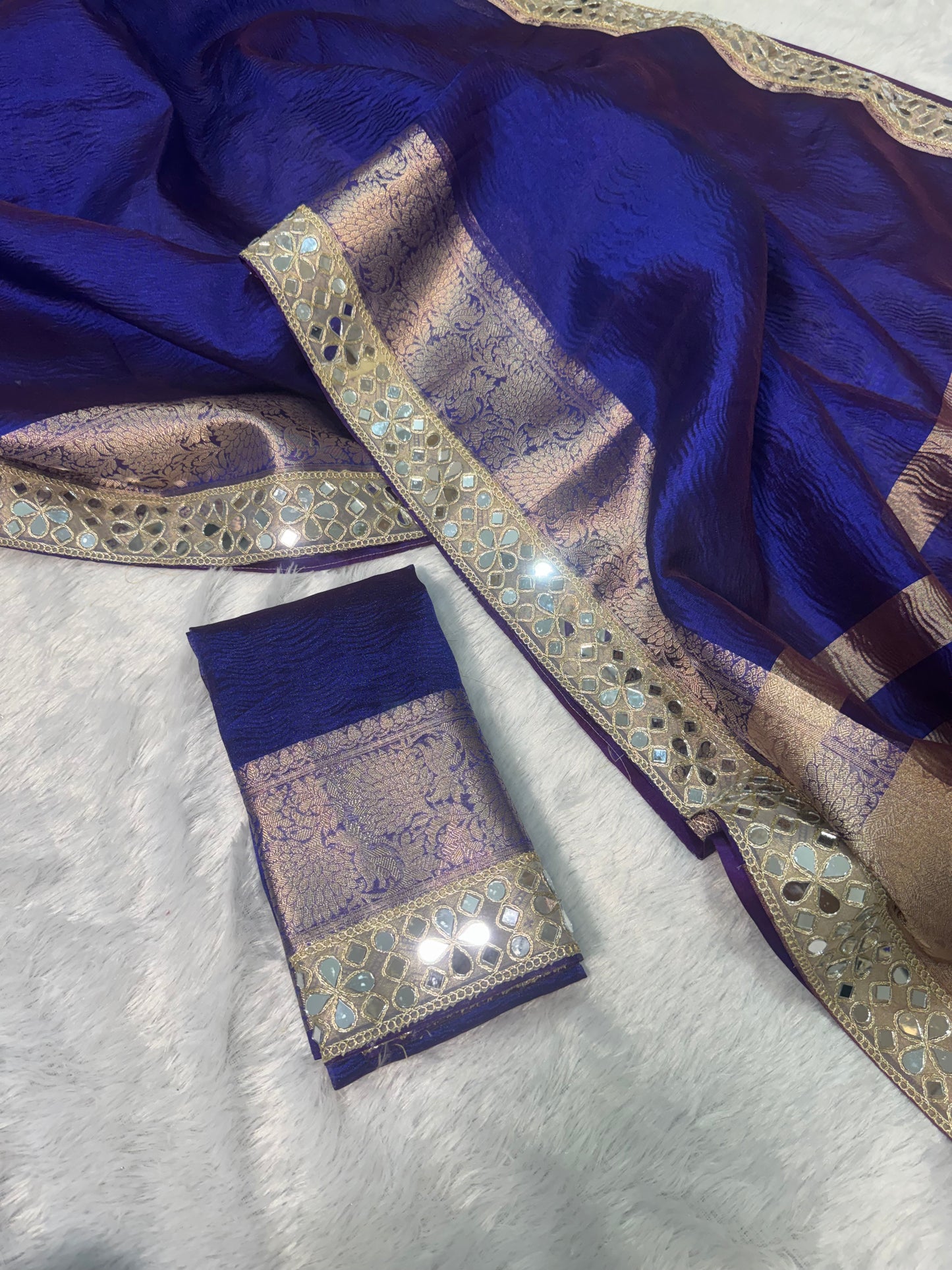 NEEL SHIMMER CRUSHED TISSUE SILK