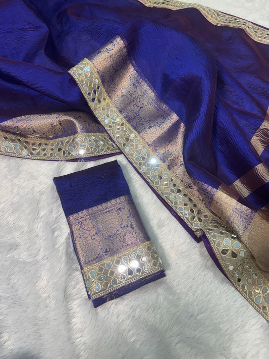 NEEL SHIMMER CRUSHED TISSUE SILK