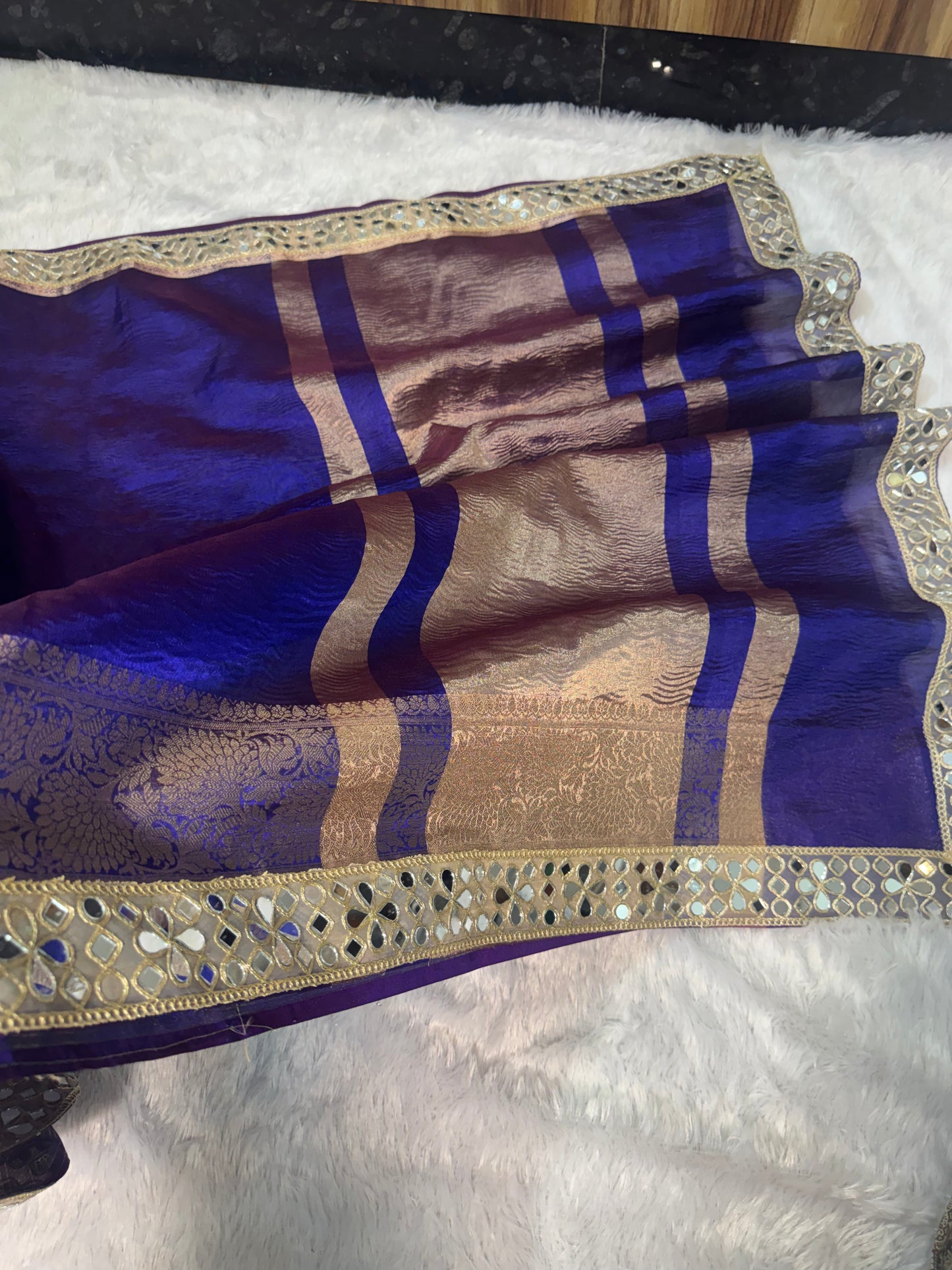 NEEL SHIMMER CRUSHED TISSUE SILK