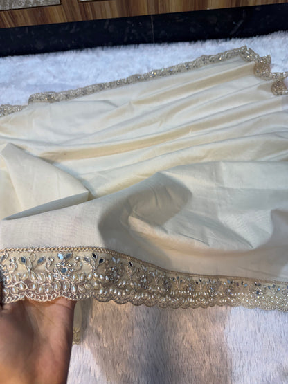 ✨ Samantha Royale – Katan Cotton Silk Aari Work Saree ✨
