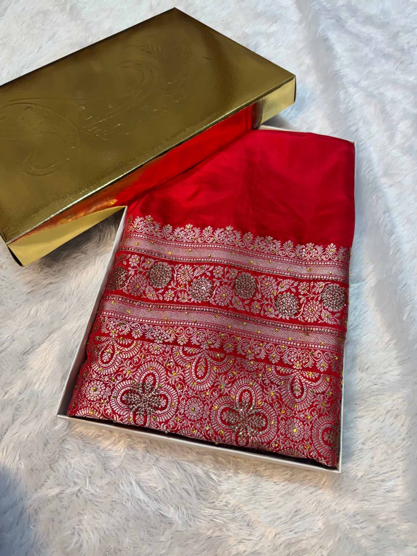 Noor e rewayat katan silk saree