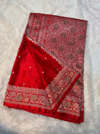 Noor e rewayat katan silk saree