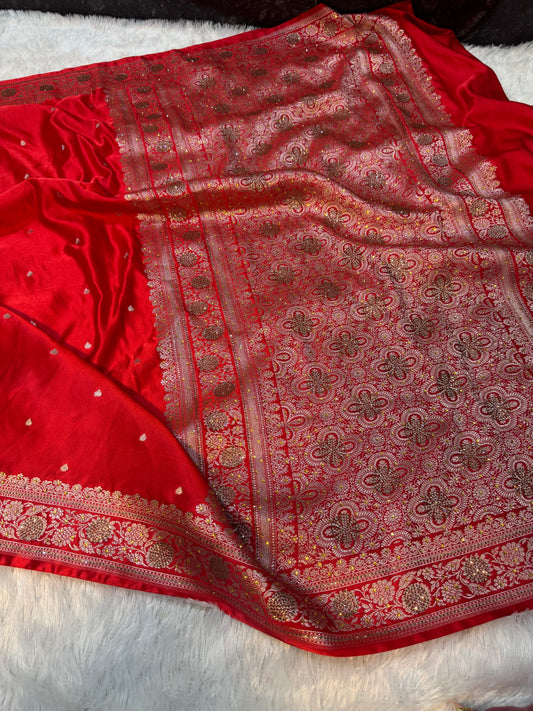 Noor e rewayat katan silk saree