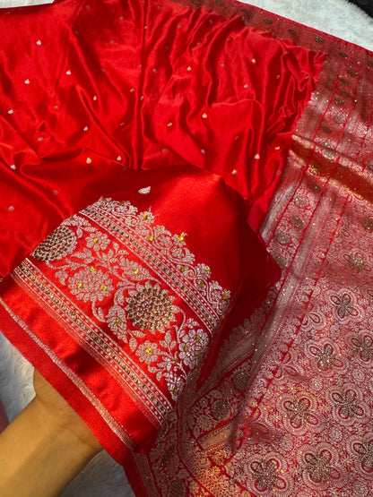 Noor e rewayat katan silk saree