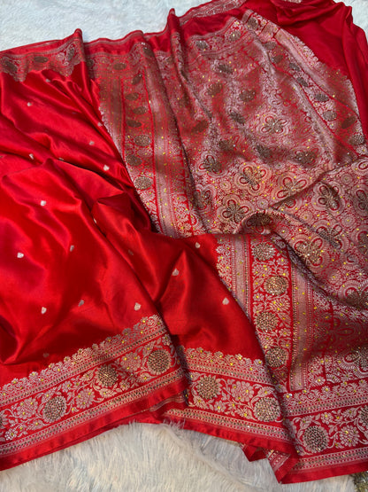 Noor e rewayat katan silk saree